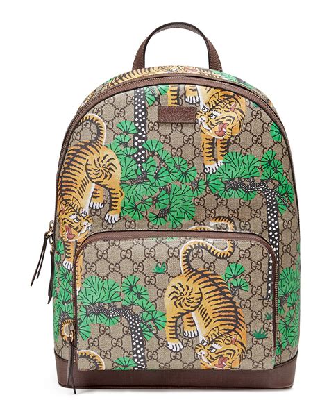 gucci backpack with tiger head|gucci tiger print backpack sale.